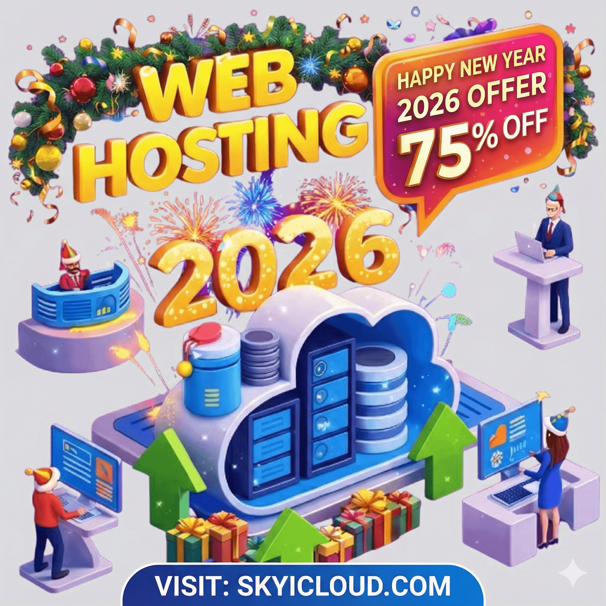 Homepage 1 1 Happy New Year 2026 Offer for Web Hosting